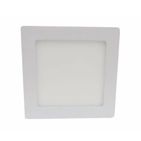 Plafonnier LED Carré 12W 220V - Blanc Chaud 2300K - 3500K - SILAMP 2 Plafonnier LED Carré 12W 220V - Blanc Chaud 2300K - 3500K - SILAMP – Image 2