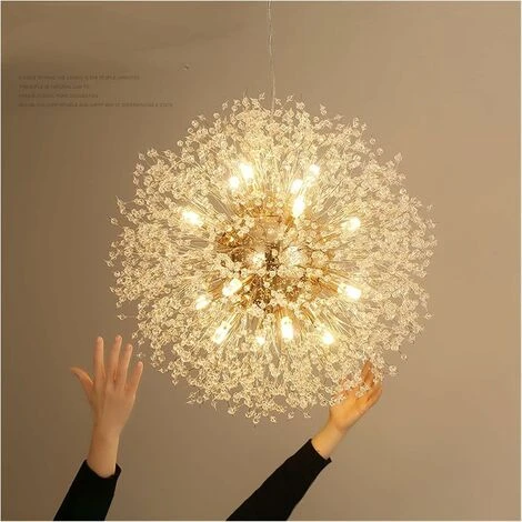 MINKUROW Forme Ronde Moderne Led Pissenlit Spoutnik Lustre Feux D'artifice Plafond Luminaires Suspendus Pour La Maison Salon 8 Têtes 5 MINKUROW Forme Ronde Moderne Led Pissenlit Spoutnik Lustre Feux D'artifice Plafond Luminaires Suspendus Pour La Maison Salon 8 Têtes – Image 5