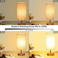 Lot De 2 Lampes De Chevet à Commande Tactile, 3 Températures De Couleur Et Luminosité Continue, Ports De Charge USB, Lampes De Chevet Ampoules 2 Pour Salon Chambre D'enfants Bureau GLUROO [Classe éne 8 Lot De 2 Lampes De Chevet à Commande Tactile, 3 Températures De Couleur Et Luminosité Continue, Ports De Charge USB, Lampes De Chevet Ampoules 2 Pour Salon Chambre D'enfants Bureau GLUROO [Classe éne -EUROPALAMP Soldes Magasin 83754856 4