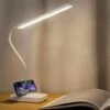 Lampe De Bureau LED USB Rechargeable Sans Fil 2000 MAh Alimentée Par Batterie Contrôle Tactile 3 Couleurs 6 Luminosité Réglable Lampe De Bureau Portable Pour Enfants Lecture Livre éducatif Lampe Chamb