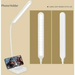 Lampe De Bureau LED USB Rechargeable Sans Fil 2000 MAh Alimentée Par Batterie Contrôle Tactile 3 Couleurs 6 Luminosité Réglable Lampe De Bureau Portable Pour Enfants Lecture Livre éducatif Lampe Chamb -EUROPALAMP Soldes Magasin 83758013 4