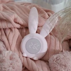 Réveil Lapin Rose Pour Enfants Créatif LED Lapin Veilleuse Tactile Et Entraîneur De Sommeil Rechargeable Pour Chambre Garçon Fille, Rose -EUROPALAMP Soldes Magasin 84054130 4