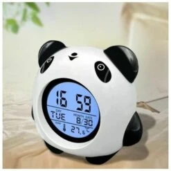 LED Panda Alarm Pour Enfants, Réveil Numérique Pour Chambre D'enfants Avec Affichage -EUROPALAMP Soldes Magasin 85799720 5
