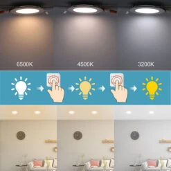 SWANEW Spot LED Encastré, Panneau Led, Spot Encastrable De Salle De Bain,spot Led Encastrable , Spot Encastrable Led- 10x 3W 3 Couleurs En 1 9 SWANEW Spot LED Encastré, Panneau Led, Spot Encastrable De Salle De Bain,spot Led Encastrable , Spot Encastrable Led- 10x 3W 3 Couleurs En 1 -EUROPALAMP Soldes Magasin 85806499 5