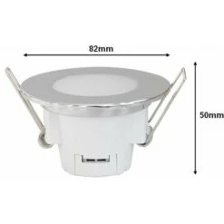 Spot LED Etanche 5W Rond Encastrable BLANC IP65 (Pack De 10) - -EUROPALAMP Soldes Magasin 86108558 3