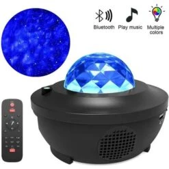 None Projecteur De Musique Avec Télécommande APP, Lampe étoile, Haut-parleur Bluetooth Intégré Et Capteur De Son -EUROPALAMP Soldes Magasin 86502131 4