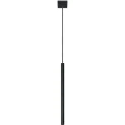 Lampe à Suspension Noire PASTELO 1 L: 8, B: 8, H: 100, G9, Dimmable