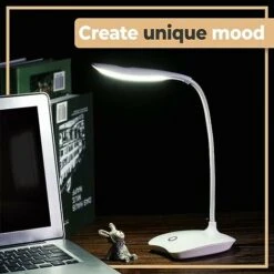 Lampe De Bureau LED à Variateur Tactile à 3 Niveaux De Luminosité, Lampe De Bureau Avec Col De Cygne Flexible, Lampe De Jour, Lampe De Chevet Pour Lire, Travailler, Apprendre Blanc 7 Lampe De Bureau LED à Variateur Tactile à 3 Niveaux De Luminosité, Lampe De Bureau Avec Col De Cygne Flexible, Lampe De Jour, Lampe De Chevet Pour Lire, Travailler, Apprendre Blanc -EUROPALAMP Soldes Magasin 87060139 3