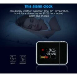 Réveil à Projection Numérique Réveil à Projection Réveil LED Avec Projection 9 Réveil à Projection Numérique Réveil à Projection Réveil LED Avec Projection -EUROPALAMP Soldes Magasin 88674769 5