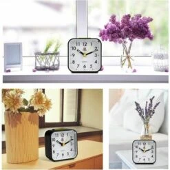 Mini-réveil De Voyage Réveil Simule La Fonction De Sommeil Numérique De L'alarme Et L' éclairage Sans Tic-tac Réveil ( Noir ) -EUROPALAMP Soldes Magasin 88678909 4