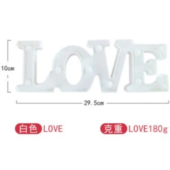 Veilleuse Lovely LED Lampe De Chevet Blanc Chaud Lumière De Nuit Pour Ambiance Soirée Cadeau Anniversaire Cadeaux De Noël (LOVE) -EUROPALAMP Soldes Magasin 88773370 5