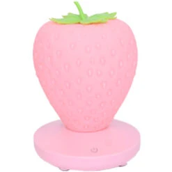 Maison Créative Fraise Veilleuse Charge Usb Décoration De Chevet Rose