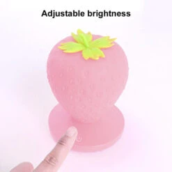 Maison Créative Fraise Veilleuse Charge Usb Décoration De Chevet Rose -EUROPALAMP Soldes Magasin 88773377 3
