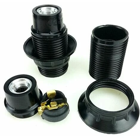 Rose-4 Pièces E14 Socket Lamp Bulb 250V 4A Plastic Light Bulb Socket Holder External Thread Retro Style (E14 Dent Complète) 2 Rose-4 Pièces E14 Socket Lamp Bulb 250V 4A Plastic Light Bulb Socket Holder External Thread Retro Style (E14 Dent Complète) – Image 2