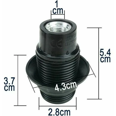 Rose-4 Pièces E14 Socket Lamp Bulb 250V 4A Plastic Light Bulb Socket Holder External Thread Retro Style (E14 Dent Complète) 5 Rose-4 Pièces E14 Socket Lamp Bulb 250V 4A Plastic Light Bulb Socket Holder External Thread Retro Style (E14 Dent Complète) – Image 5