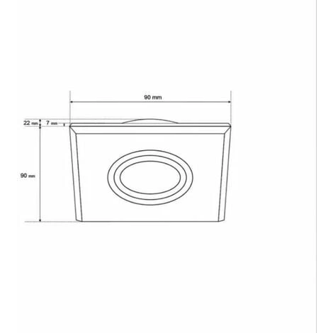 Support Simple Encastrable Verre Et Chrome Pour Ampoule LED GU10 2 Support Simple Encastrable Verre Et Chrome Pour Ampoule LED GU10 – Image 2