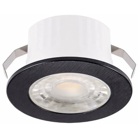 Mini Spot LED Encastrable 3W 38° Rond Noir SMD - Blanc Neutre 1 Mini Spot LED Encastrable 3W 38° Rond Noir SMD - Blanc Neutre