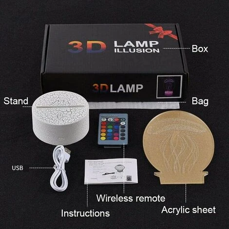 3D Lampe À Led Glow Night Lights Stitch Modèle Led Lampe Kiddécoration De Chambre Lumières Avec Télécommande Parfait Cadeaux De Noël@Crack Base 7 CouleursBase Blanche 7Colorsrc 4 3D Lampe À Led Glow Night Lights Stitch Modèle Led Lampe Kiddécoration De Chambre Lumières Avec Télécommande Parfait Cadeaux De Noël@Crack Base 7 CouleursBase Blanche 7Colorsrc – Image 4
