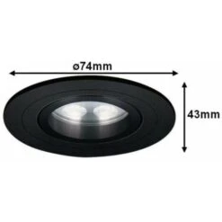 Spot LED Encastrable Orientable 5W Rond Noir SMD - Blanc Neutre 7 Spot LED Encastrable Orientable 5W Rond Noir SMD - Blanc Neutre -EUROPALAMP Soldes Magasin 90968977 4