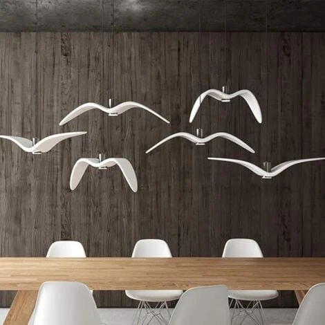 Lustre Seagull - Blanc - Chaud - Lampe De Chevet Décorative 1 Lustre Seagull - Blanc - Chaud - Lampe De Chevet Décorative