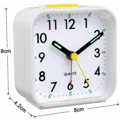 Réveil Analogique Silencieux Sans Tictac, Réveil En Douceur, Bips Sonores, Augmentation Du Volume, Fonctions De Répétition Et D'éclairage à Piles, Réglage Facile, Blanc 9 Réveil Analogique Silencieux Sans Tictac, Réveil En Douceur, Bips Sonores, Augmentation Du Volume, Fonctions De Répétition Et D'éclairage à Piles, Réglage Facile, Blanc -EUROPALAMP Soldes Magasin 91799908 5