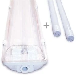 Kit 2 Tubes LED 150cm 6000K + Boitier étanche