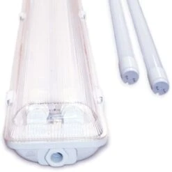 Kit 2 Tubes LED 120cm 6400K + Boitier étanche