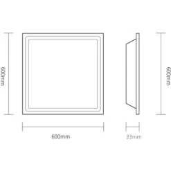 Panneau LED Pour Plafond 6PC 60X60CM 48W 6500K Plafonnier Intégré -EUROPALAMP Soldes Magasin 91952564 4