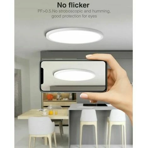 20W LED Plafonnier Salle De Bain Lumière Blanche Lumière étanche Plafonnier Pour Salle De Bain Chambre Cuisine Balcon Ø232cm 5 20W LED Plafonnier Salle De Bain Lumière Blanche Lumière étanche Plafonnier Pour Salle De Bain Chambre Cuisine Balcon Ø232cm – Image 5