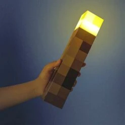 Minecraft Game Led Torch Desk Lampe De Chevet Veilleuse Décoration De La Maison