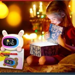 Réveil Enfant Reveil Enfant Educatif Jour/Nuit Lumineux LED Numerique Lampe Snooze Réveil 5 Couleurs,5Types De Musique-Réveil Lapin (lapin) 8 Réveil Enfant Reveil Enfant Educatif Jour/Nuit Lumineux LED Numerique Lampe Snooze Réveil 5 Couleurs,5Types De Musique-Réveil Lapin (lapin) -EUROPALAMP Soldes Magasin 92490325 4