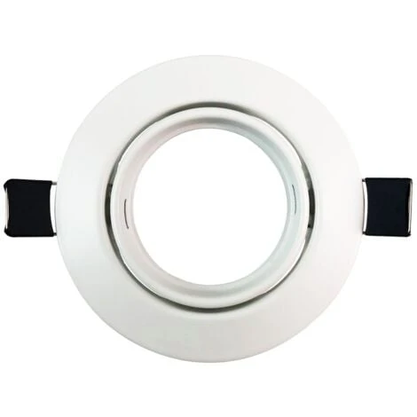 EUROPALAMP 10 Collerettes Supports Encastrables Orientables Spot LED Rond Blanc - Diametre 90mm - Trou De Perçage 65mm 3 EUROPALAMP 10 Collerettes Supports Encastrables Orientables Spot LED Rond Blanc - Diametre 90mm - Trou De Perçage 65mm – Image 3