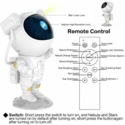 Projecteur De Galaxie D'astronaute Starry Sky Night Light, Projecteur D'étoile D'astronaute Avec Nébuleuse, Minuterie Et Télécommande, Lampe étoilée Pour Chambre à Coucher Et Projecteur De Plafond -EUROPALAMP Soldes Magasin 93314253 5