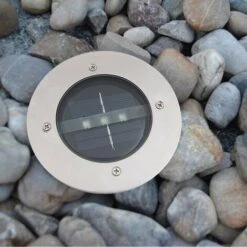 Projecteurs Solaires à 3 LED étanches IP65 Pour Pelouse De Jardin, Blanc Froid Lot De 4 -EUROPALAMP Soldes Magasin 93983328 3
