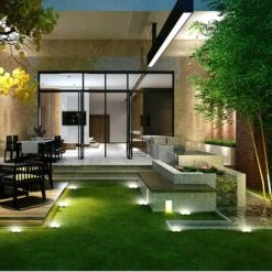 Projecteurs Solaires à 3 LED étanches IP65 Pour Pelouse De Jardin, Blanc Froid Lot De 4 -EUROPALAMP Soldes Magasin 93983328 5