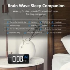 Réveil Numérique, Alarm Réveil LED Avec Fonction Snooze, Charge Des Ports USB (Argent) -EUROPALAMP Soldes Magasin 94080683 3