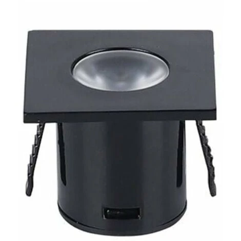 Mini Spot LED Encastrable 1W 90° Carré Blanc - Blanc Chaud 2300k 2 Mini Spot LED Encastrable 1W 90° Carré Blanc - Blanc Chaud 2300k – Image 2