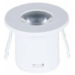 Mini Spot LED Encastrable 1W 90° Rond Blanc - Blanc Chaud 2300k