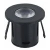 Mini Spot LED Encastrable 1W 90° Rond Noir - Blanc Chaud 2300k -