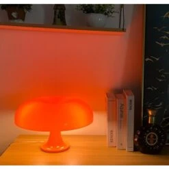 Lampe à Poser Lampe De Table En Polycarbonate Orange(Donnez Quatre Ampoules) 8 Lampe à Poser Lampe De Table En Polycarbonate Orange(Donnez Quatre Ampoules) -EUROPALAMP Soldes Magasin 94304350 4