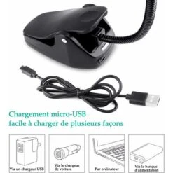 Lampe De Pupitre 3 Températures De Couleur 9 Modes Dimmables Lampe De Chevet Piano DJ Câble De Charge USB 6 Lampe De Pupitre 3 Températures De Couleur 9 Modes Dimmables Lampe De Chevet Piano DJ Câble De Charge USB -EUROPALAMP Soldes Magasin 94677609 3