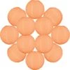 12x Lanterne Papier 40 Cm Pêche - Suspension Boule Papier 40 Cm (12'') Type Lanterne Japonaise Pour Decoration Mariage - 12 Pièces - Le Must De La Gamme De Lampions Papier - Notice En Français.