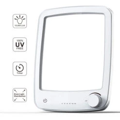 Lampe Lumière Du Jour, Lampe Lumière Du Jour LED Avec Gradateur, Lampe à Spectre Complet Sans UV, Lampe Solaire Avec Minuterie, [Classe énergétique A+]