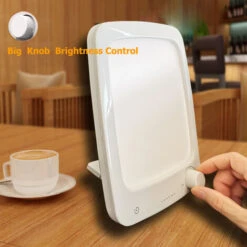 Lampe Lumière Du Jour, Lampe Lumière Du Jour LED Avec Gradateur, Lampe à Spectre Complet Sans UV, Lampe Solaire Avec Minuterie, [Classe énergétique A+] -EUROPALAMP Soldes Magasin 95024406 3