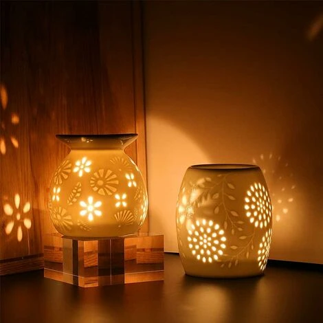 Lampe Aromatique Diffuseur D'huile Céramique Huiles Essentielles Lampes De Parfum Lampe De Parfum Chambre Bougie Aromathérapie Brûleurs D'huiles Essentielles 3 Lampe Aromatique Diffuseur D'huile Céramique Huiles Essentielles Lampes De Parfum Lampe De Parfum Chambre Bougie Aromathérapie Brûleurs D'huiles Essentielles – Image 3