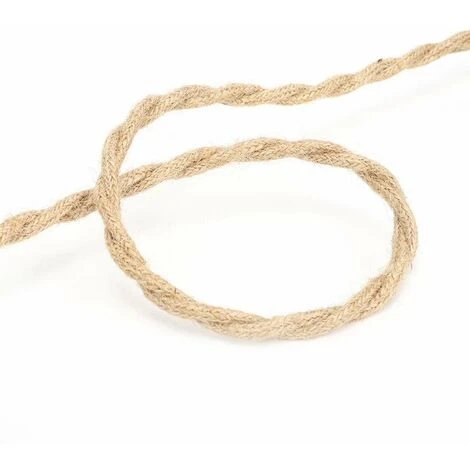 Cable électrique Vintage Chanvre Corde Torsadée Paire Fil électrique Cordon Cable Bricolage Accessoires Pour Lustre Lumière(2 Meters / 6.6ft) 1 Cable électrique Vintage Chanvre Corde Torsadée Paire Fil électrique Cordon Cable Bricolage Accessoires Pour Lustre Lumière(2 Meters / 6.6ft)