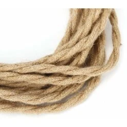 Cable électrique Vintage Chanvre Corde Torsadée Paire Fil électrique Cordon Cable Bricolage Accessoires Pour Lustre Lumière(2 Meters / 6.6ft) 7 Cable électrique Vintage Chanvre Corde Torsadée Paire Fil électrique Cordon Cable Bricolage Accessoires Pour Lustre Lumière(2 Meters / 6.6ft) -EUROPALAMP Soldes Magasin 95225760 4