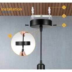 Canopée De Plafond 100 X 20 Mm, Boîte De Jonction En Métal, Abat-jour Rond 1 Trou – Rosace De Plafond – Noir Mat, Toutes Les Lampes Convient (2 Pcs) - MODOU 7 Canopée De Plafond 100 X 20 Mm, Boîte De Jonction En Métal, Abat-jour Rond 1 Trou – Rosace De Plafond – Noir Mat, Toutes Les Lampes Convient (2 Pcs) - MODOU -EUROPALAMP Soldes Magasin 95442707 3