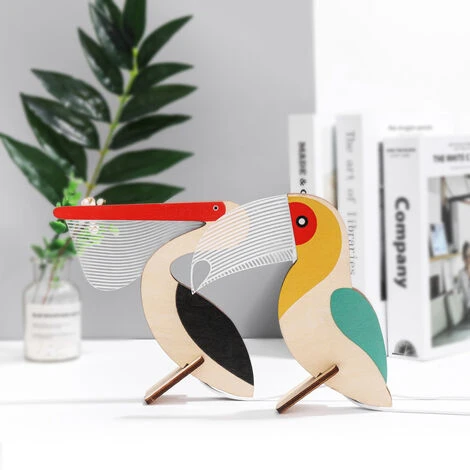 Veilleuse Acrylique Créative Animaux En Bois Lumières LED De Décoration De Salon Et De Chambre à Coucher Lumières LED En Forme De Toucan 3 Veilleuse Acrylique Créative Animaux En Bois Lumières LED De Décoration De Salon Et De Chambre à Coucher Lumières LED En Forme De Toucan – Image 3
