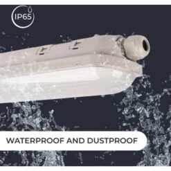 Réglette étanche LED Traversante 40W 120cm 5200lm 4000K Blanc Neutre 7 Réglette étanche LED Traversante 40W 120cm 5200lm 4000K Blanc Neutre -EUROPALAMP Soldes Magasin 96266340 3